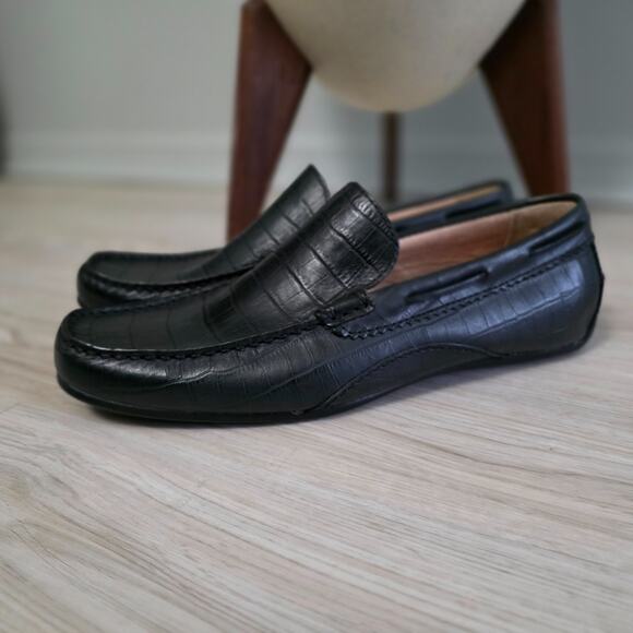 Sperry Mens Top Sider Croc Loafer Size 10M Shoes Driving Moccasin Slip On Black main image 10
